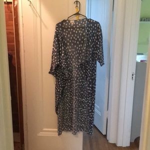 Small Shirley Blue w/ White Polka Dots